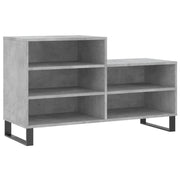 Scarpiera | Mobile per scarpe Grigio Cemento 102x36x60 cm in Legno Multistrato