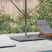 Base per ombrellone-Supporto per ombrellone Aspetto legno grigio scuro 100 x 100 x 4 cm
