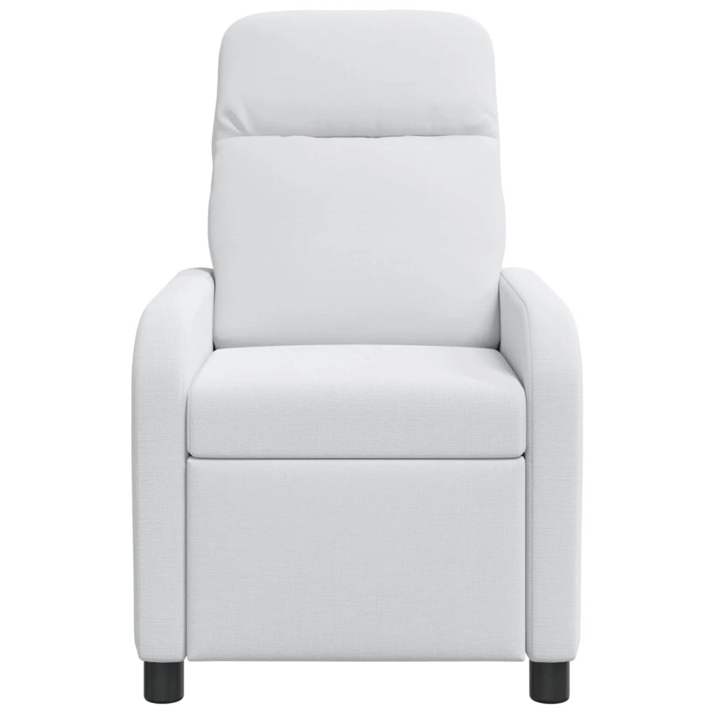Divano Sedia-Poltrona reclinabile Bianco Tessuto 983864
