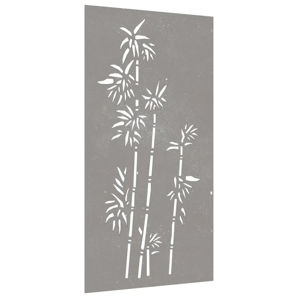 Decorazione Muro da Giardino 105x55 cm Bamb¨´ in Acciaio Corten CFW7147666