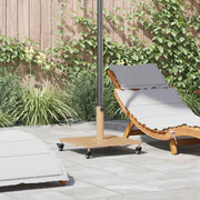 vidaXL Base per Ombrello da Esterno Legno chiaro 45 x 45 x 31 cm