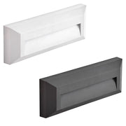 Segnapasso led da parete colore bianco e antracite mod. Soria