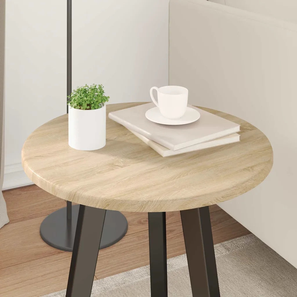 Piano del tavolo rovere sonoma Ø 40 x 1,5 cm Legno multistrato