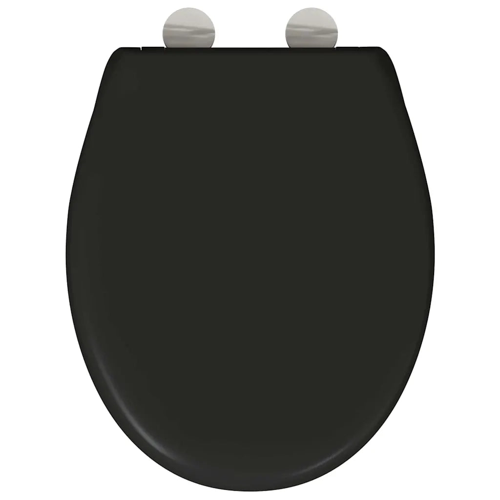 Sedile del WC Nero 47 x 37 x 4 cm Duroplast CFW7417667