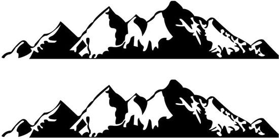 Sticker auto per carrozzeria - PVC - impermeabile - 2 pezzi - 76 x 16 cm - robusto - facile da installare