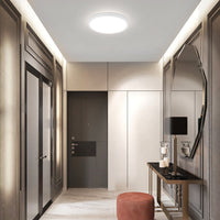 ZMH Lampada da soffitto plafoniera LED rotonda 23cm piatta per cucina corridoio