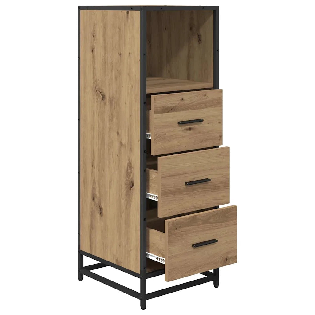 Set di mobili per il bagno con cassetto Rovere artigianale