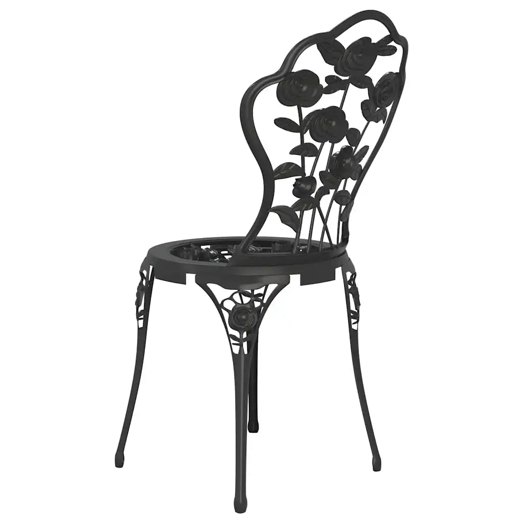 Set da Bistrot 3 pz in Alluminio Pressofuso Nero 317739