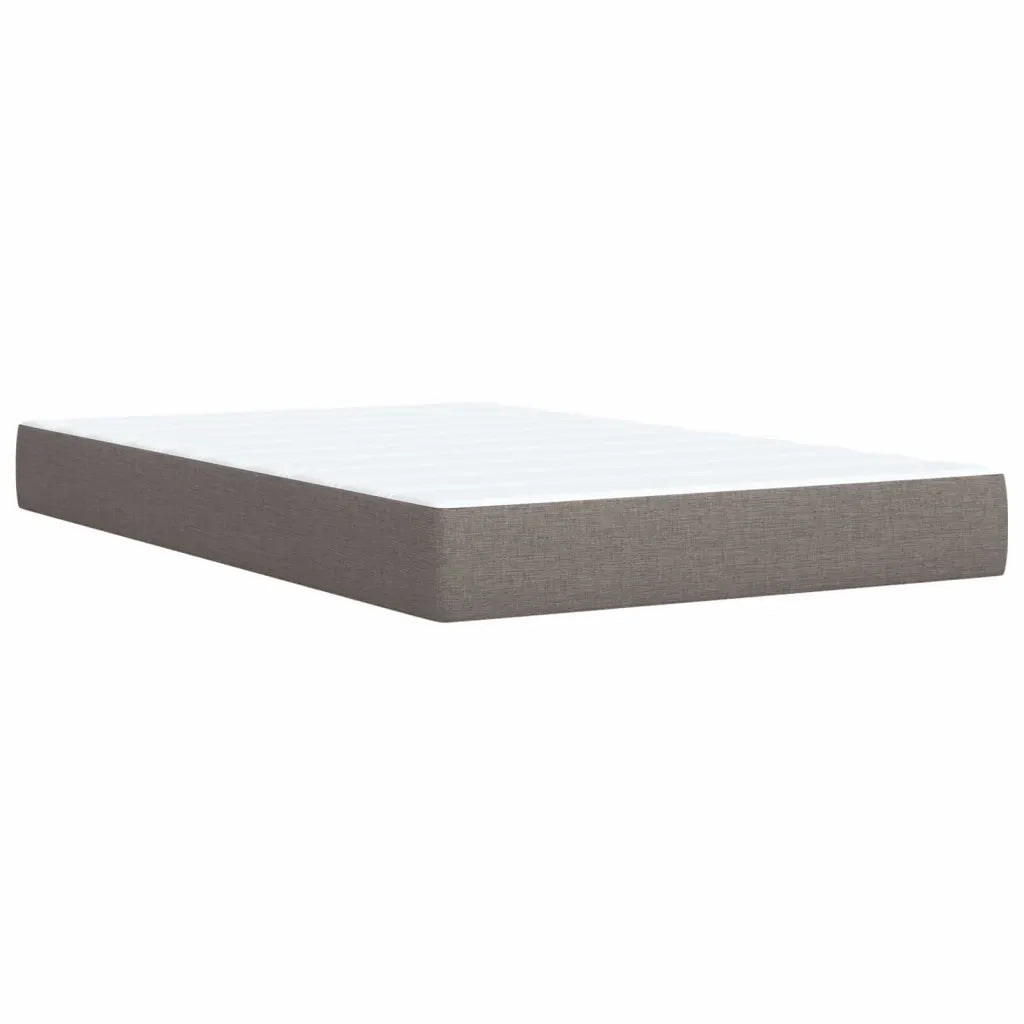 Giroletto a Molle con Materasso Tortora 120x190 cm in Tessuto