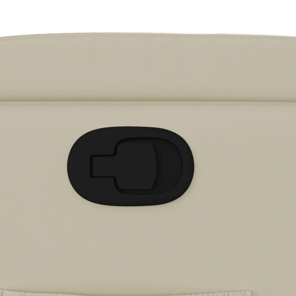 Divano Sedia-Poltrona reclinabile in similpelle color crema 549831
