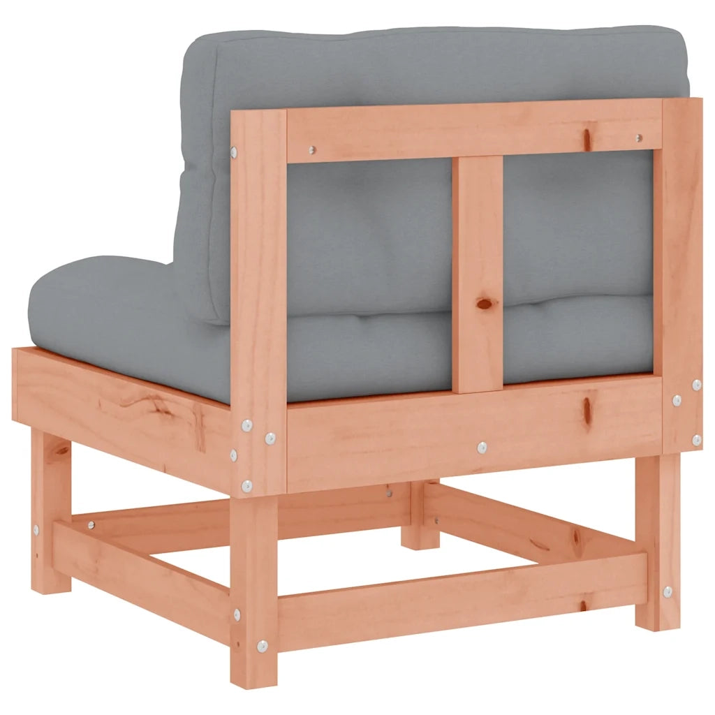 Divano componibile-Divani Centrali con Cuscini 2 pz in Legno Massello di Douglas 362862