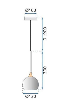 Lampada Led G086-1cp Gold