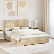 Struttura del letto con stoccaggio e testata Rovere Sonoma 3414485