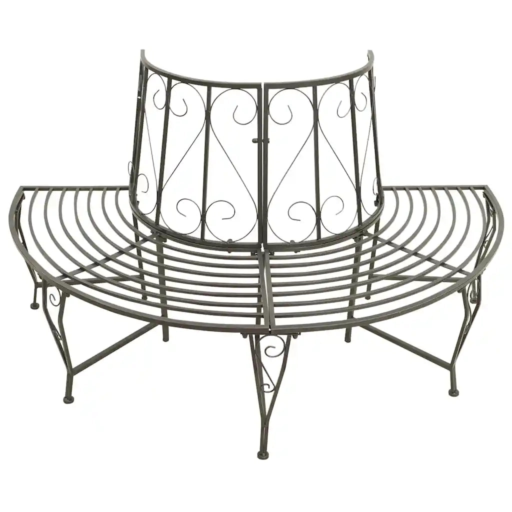 Panchina Semicircolare per Albero 160 cm in Acciaio 313034