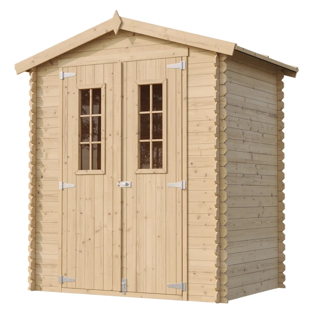 TIMBELA M367C+M367G Casetta da Giardino in Legno CON PAVIMENTO TRATTATO - 1.98 m2