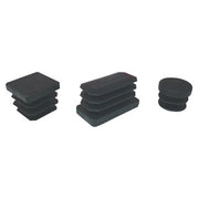 BL PUNTALE ALETTATO TONDO 35 MM NERO 4 PZ- 5,0 blister