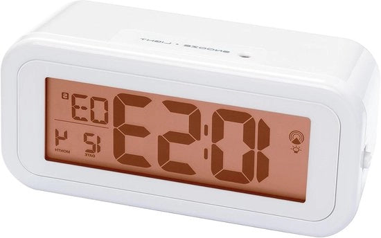 Radio digitale con schermo a colori, illuminazione di sfondo regolabile, allarme e visualizzazione temperatura - Bianco