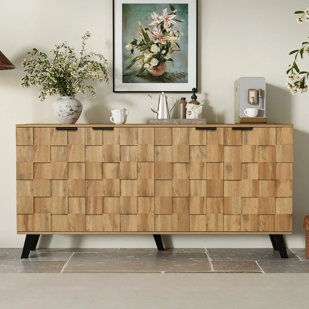 Credenza 4 Ante ¨C Xylo ¨C Bianco, 160x35x78 cm