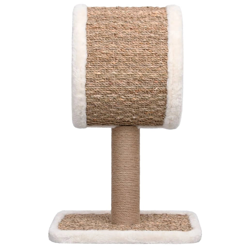 Tiragraffi per gatti torre per arrampicata giocattolo tiragraffi piattaforma per arrampicata tunnel parte superiore e giocattolo 56 cm erba marina Beige 02_0022763