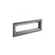 Segnapasso Esterno Moderno Mask Alluminio E Termoplastica Grigio Led 12W 4000K