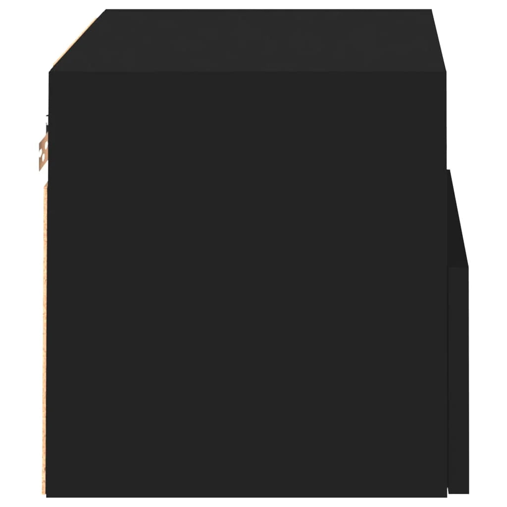 Mobile TV multimediale da parete mensola TV supporto TV sala da pranzo soggiorno camera da letto 2 pezzi 40 x 30 x 30 cm legno ingegnerizzato nero 02_0028907