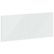 Testiera da Muro HAARLEM Bianco Legno ingegnerizzato 896965