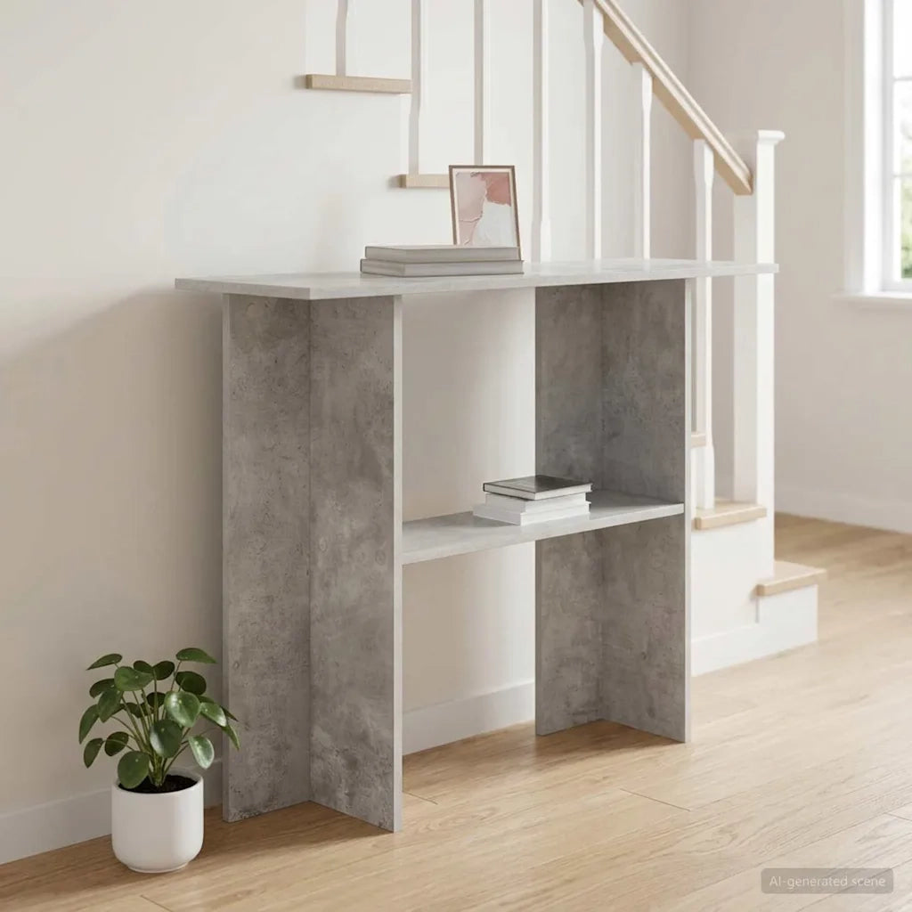 Tavolo consolle Grigio Cemento 100 x 30 x 75 cm 8001178