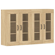 Armadietti a Parete 2 pz Rovere Sonoma in Legno Multistrato CFW2206454