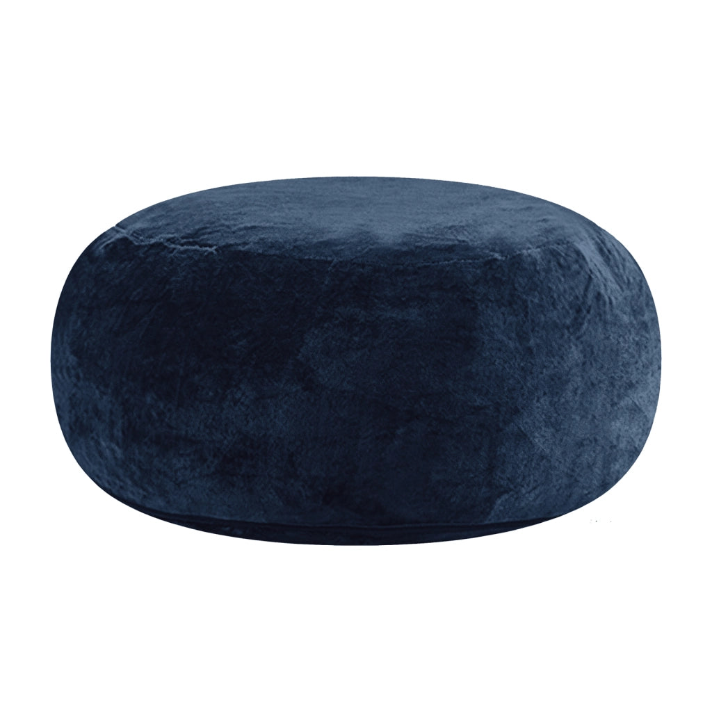 Pouf 4FT con supporto allevia pressione e forma personalizzabile come poltrona relax e letto ospiti in spugna blu