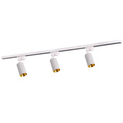 Kit binario 1m bianco/oro 3 faretti GU10 Maribel Polux