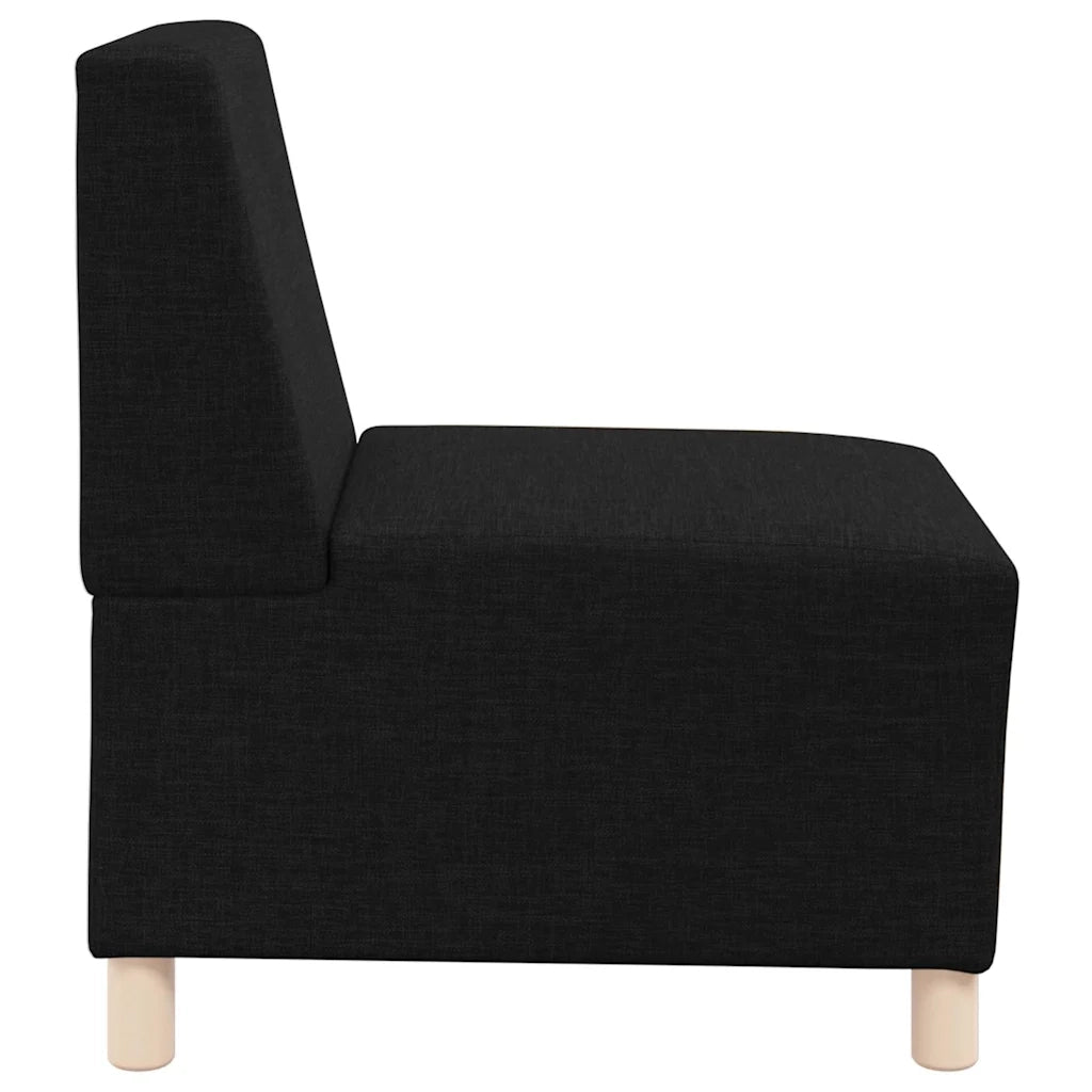 Unit¨¤ di Divano | Divano da soggiorno | Sofa Modulare Senza Braccioli 3 pz Nero