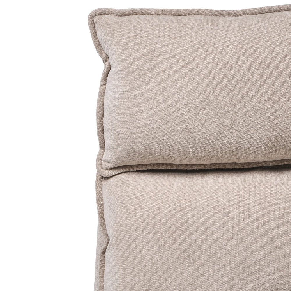 Sedia professionale per ufficio con rivestimento in ciniglia beige Base girevole con poggiapiedi Schienale inclinabile