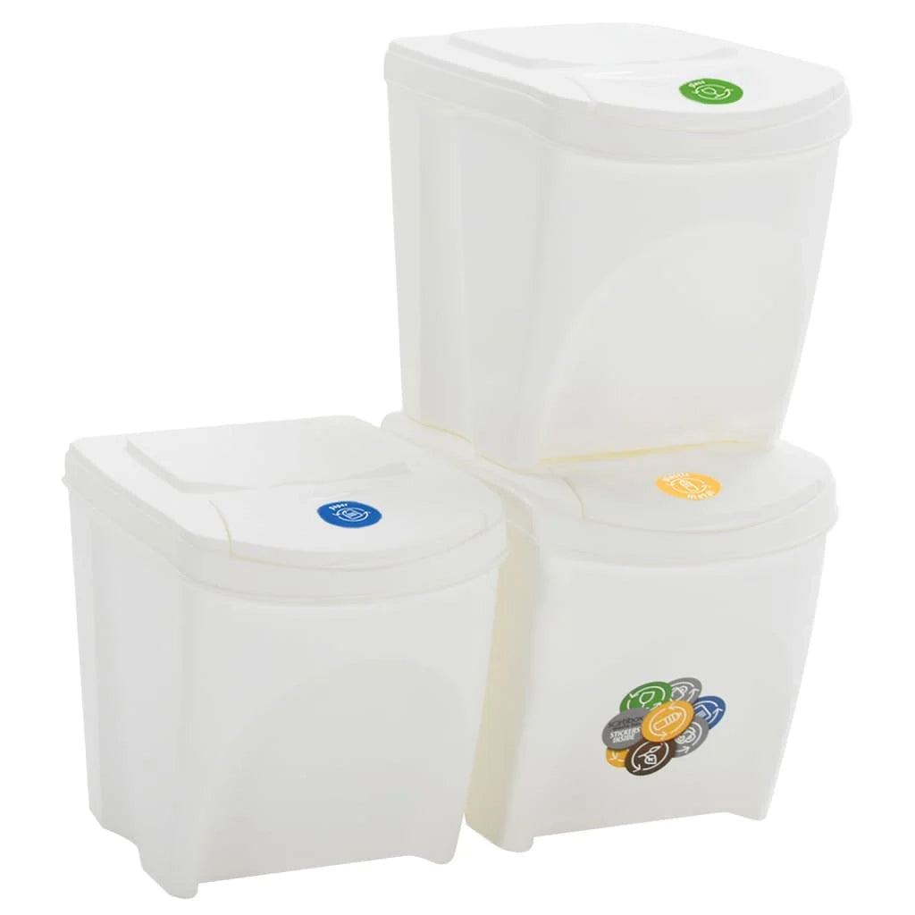 Pattumiere impilabili 3 pezzi bianco 75 litri polipropilene 02_0006074