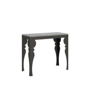 Consolle allungabile 90x40/300 cm Paxor Evolution Cemento telaio Antracite