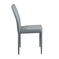 Sedia Blossom 41x50x91 h cm in Similpelle Grigio chiaro