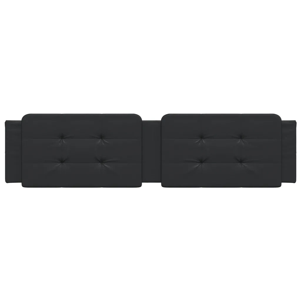 Cuscino Testiera Nero 200 cm in Similpelle
