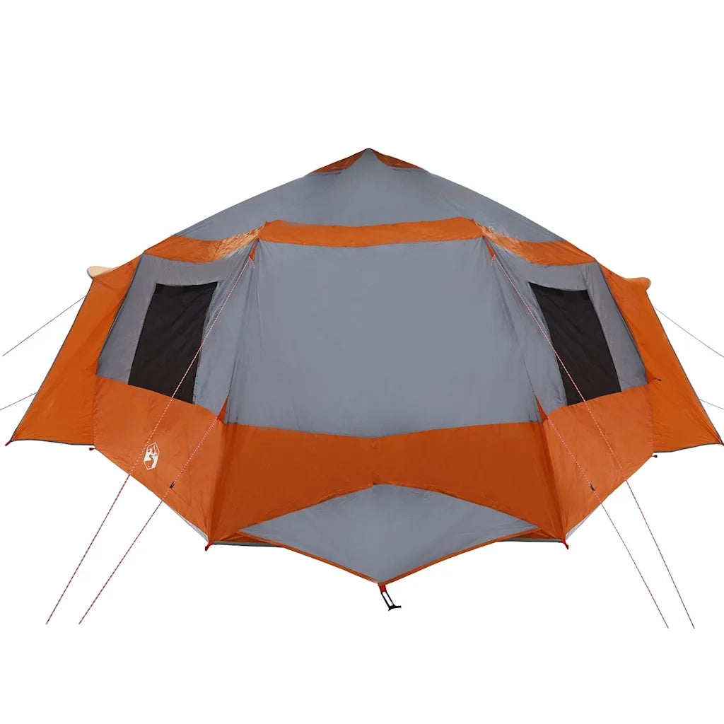 Tenda da campeggio per 12 persone con tetto Grigio e arancione 42004058
