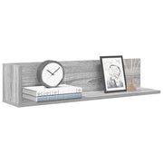 vidaXL Mensole a Parete 2pz Grigio Sonoma 75x16,5x16,5cm in Truciolato