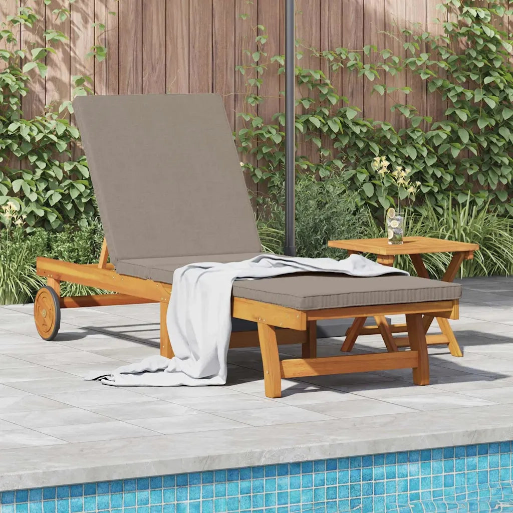 Lettino da sole 2 pcs Marrone Legno di Acacia Massello 3325203