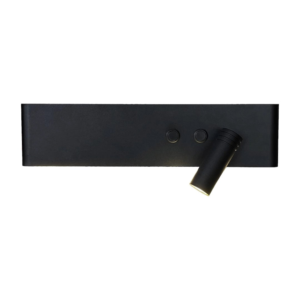 Applique lettura moderna nera destra LED 10+3W 4000K