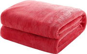 Deken pluizig extra zacht e warmo per pavimenti flanel fleece, resistente alle ragnatele e anti-aderente, misura 150 cm x 200 cm, colore Rosa Viola