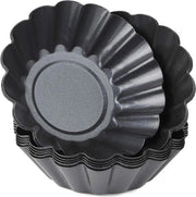 Set di stampi per torte di cioccolato con 12 forme in acciaio inossidabile per upgrade, formato grande, set di stampi per muffin.