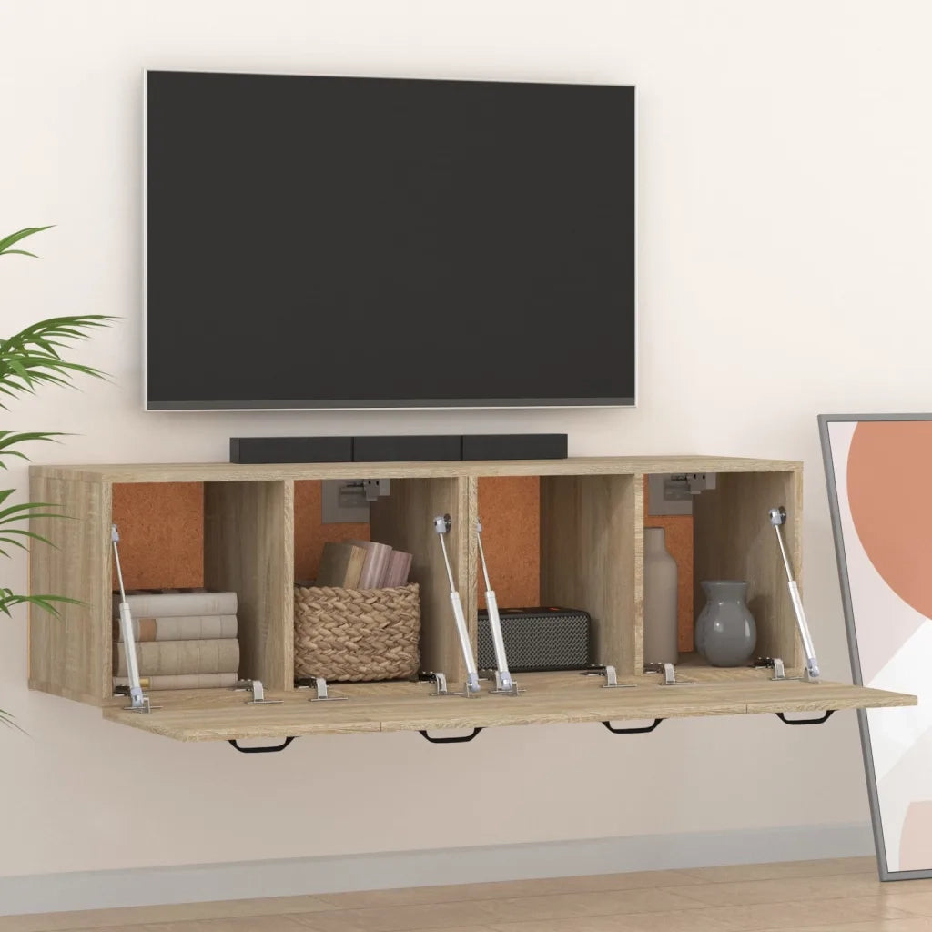 Mobili Parete 2 pz Rovere Sonoma 80x35x36,5cm Legno Multistrato cod mxl 34559