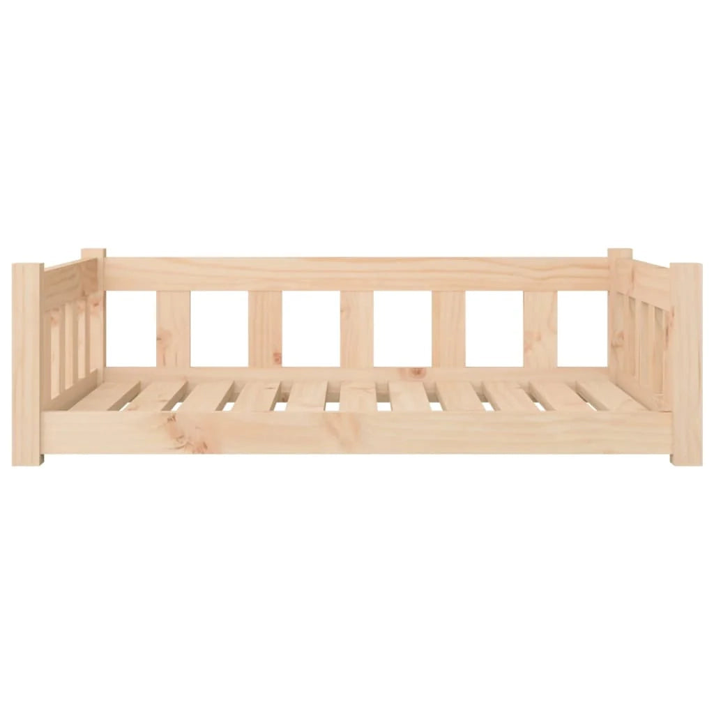 Divano a forma di cesto per cani comodo 95,5 x 65,5 x 28 cm in legno massello di pino marrone 02_0043028