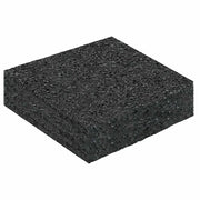 Pad per patio in granuli di gomma Nero 9 x 9 x 2 cm Gomma CFW9712233