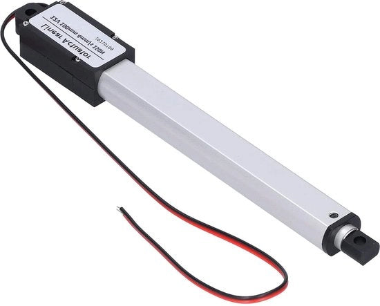 Attuatore Lineare a Spinta DC 12V 100mm - Comando Remoto Idroimpermeabile per Letti - Attuatore Lineare Elettrico Mini per Industria Agricola - Bassa Risorsa (Colpo 100mm-4mm/s-150N) .