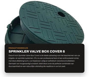 Scatola di Regolazione per Asse di Irrigazione - 6 Pollici - 2 Pack - Materiale Resistente - Adatto per Irrigazione - Per Prato e Giardino - Copertura