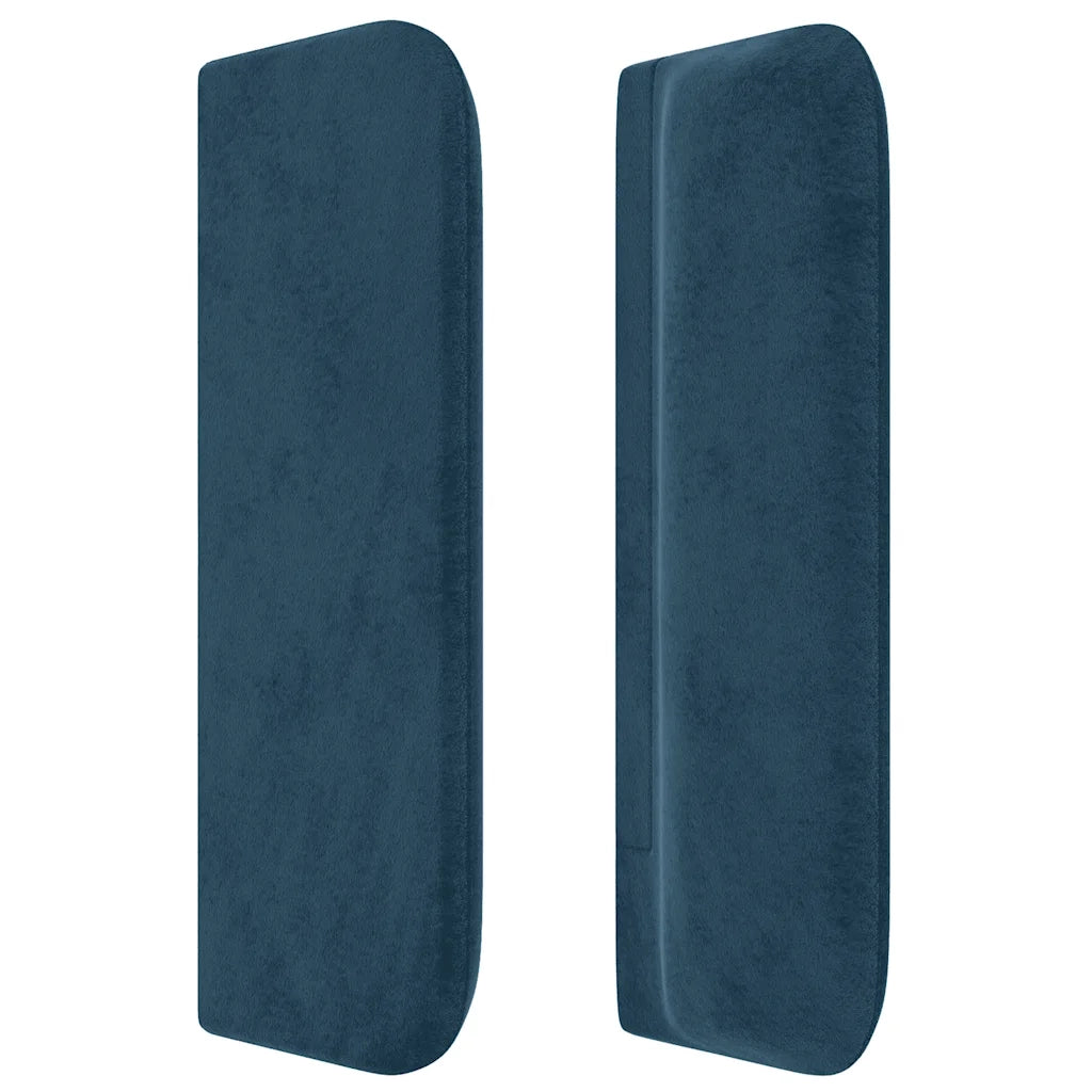 Testiera ad Orecchio Blu Scuro 183x16x78/88 cm in Velluto 3119168