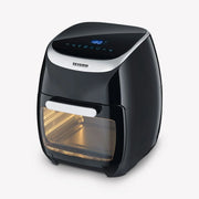 Severin fr 2446 friggitrice ad aria multifunzione, friggitrice aria con 11 litri di capacità e controllo touch, friggitrice senza grassi con numerosi accessori, nero