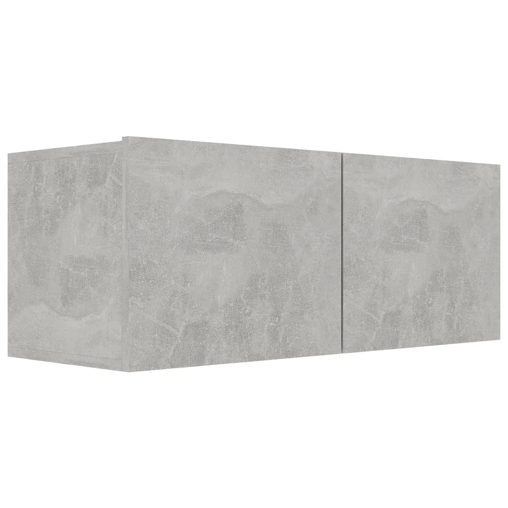 Mobile TV multimediale scaffale TV credenza mobile TV sala da pranzo soggiorno camera da letto 3 pezzi legno ingegnerizzato grigio 02_0028661